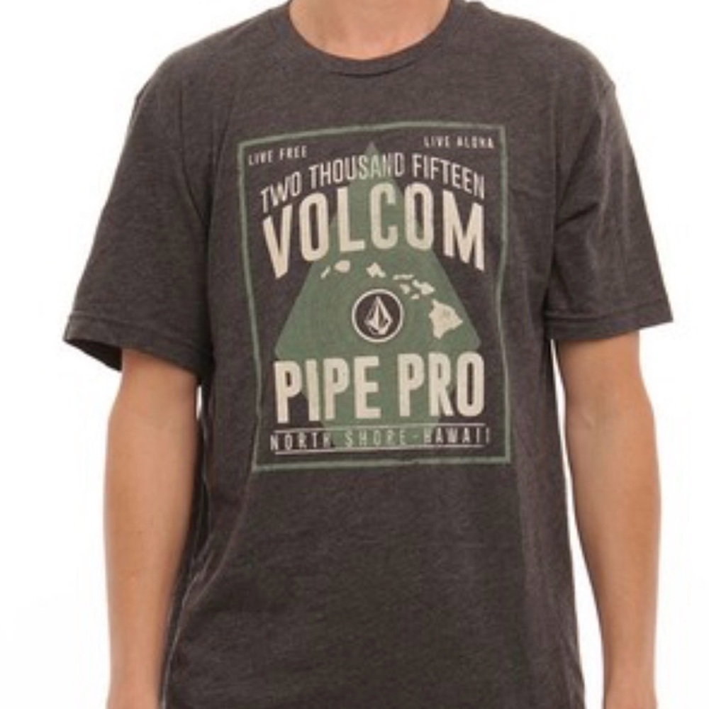 VOLCOM PIPE PRO 2015 Poster UNISEX Surfer Shirt - Large HAWAII🏄‍♂️